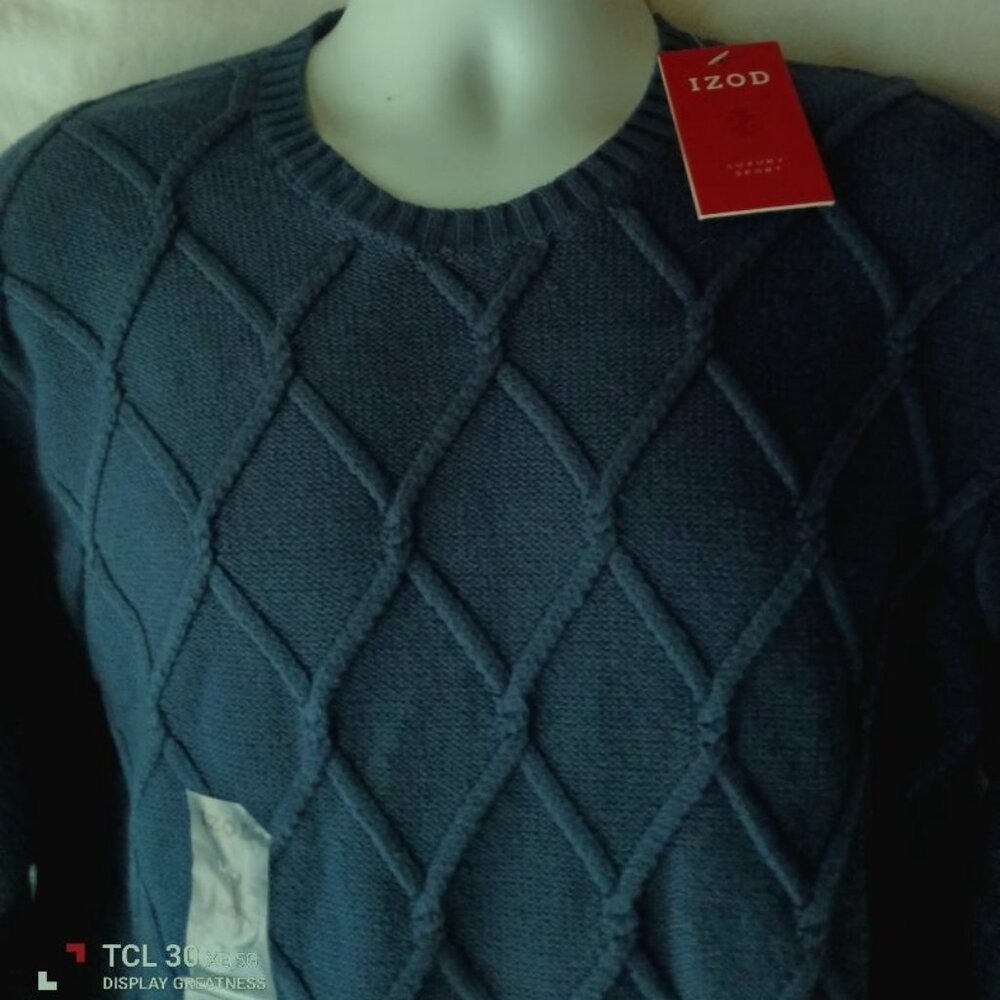 Men's Blue Crewneck Sweater Size Large NWT